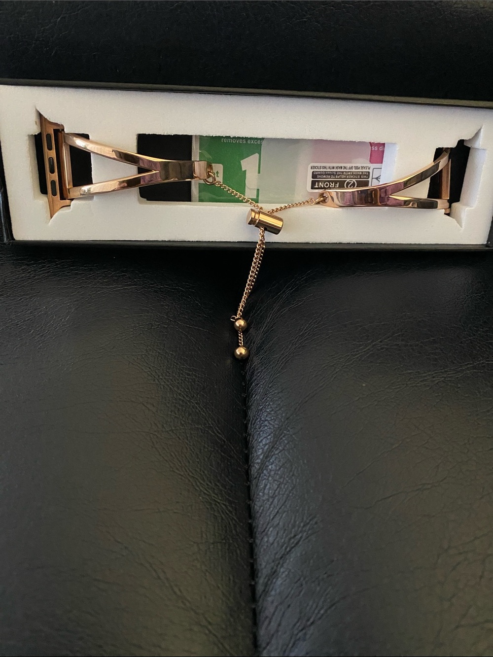 Women's Rose Gold Apple Watch Adjustable Bracelet - Fashion Accessory